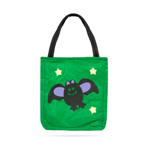 58077C • Halloweenska darčeková taška - textilná, netopier - 18 x 22 cm