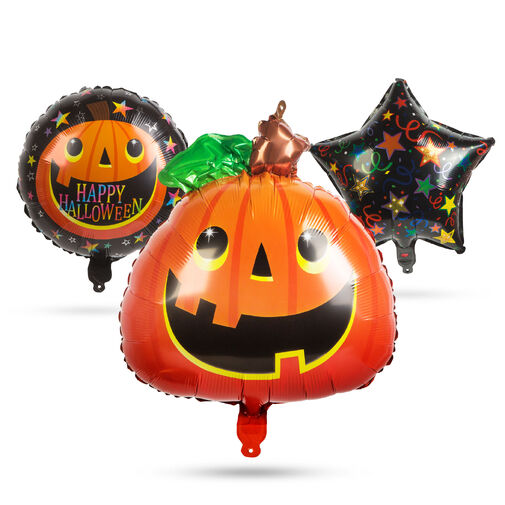 58080E • Sada halloweenskych balónov - tekvica - 5 ks / balenie