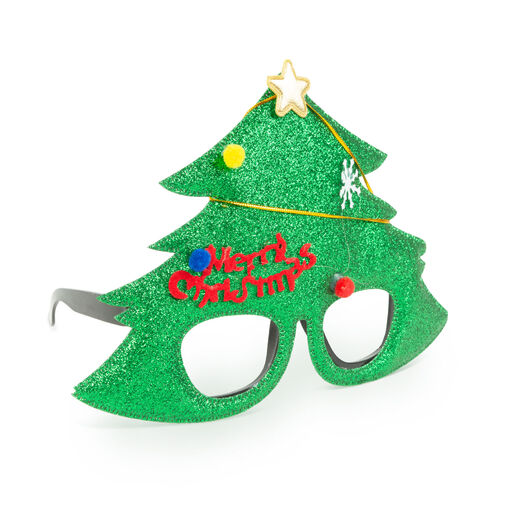 58083A • Party okuliare - vzor vianočný strom