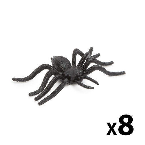 58103B • Sada pavúkov - halloweenska dekorácia - čierna - 8 ks / balenie