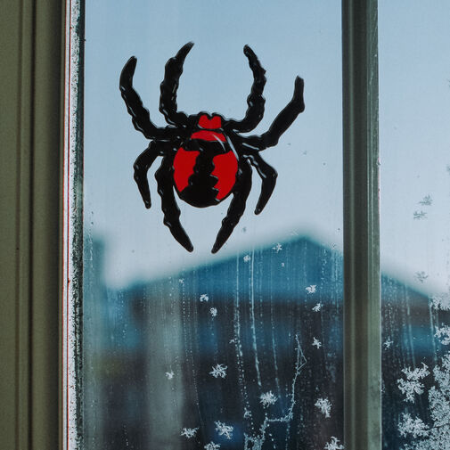 58107C • Halloweenska dekorácia na okno - pavúk