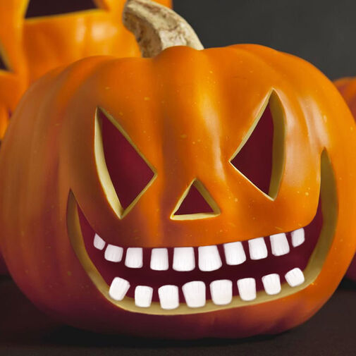 58110 • Halloweenske zuby do tekvicového lampáša - 18 zubov / balenie
