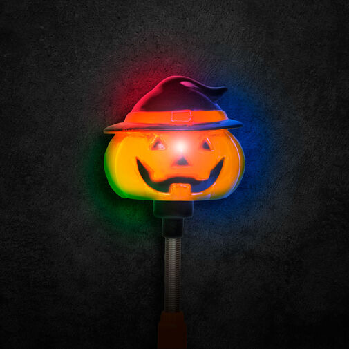 58112A • Halloweenska LED lampa - tekvica na pružine - na batérie