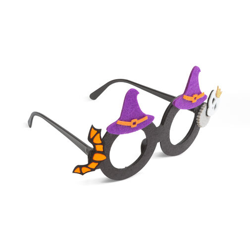 58117A • Halloweenske party okuliare - klobúk čarodejnice