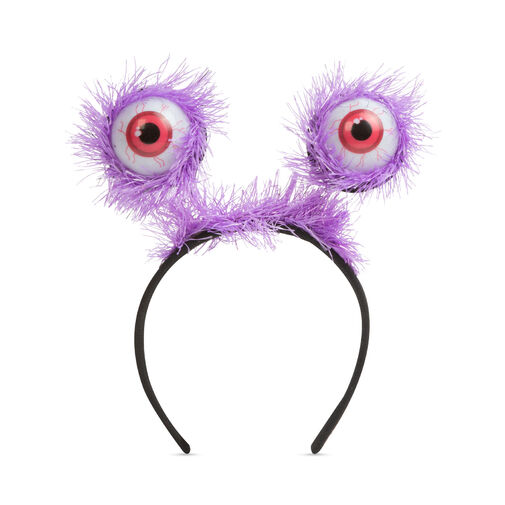 58119J • Halloweenska čelenka - oko - fialová