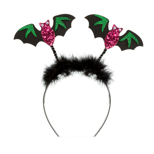 58119N • Halloweenska čelenka - trblietavý netopier