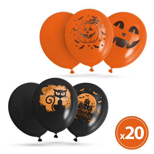 58140 • Sada halloweenskych balónov - 6 druhov - 20 ks / balenie