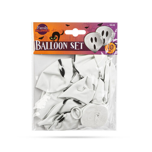 58141B • Sada halloweenskych balónov - 10 ks / balenie