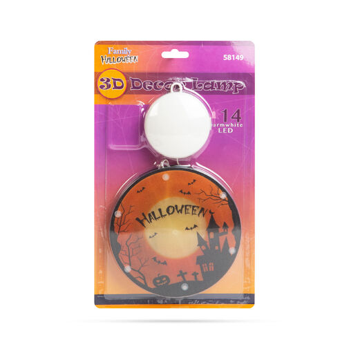 58149 • Halloweenska 3D dekoračná lampa - 14 teplých bielych LED - na batérie