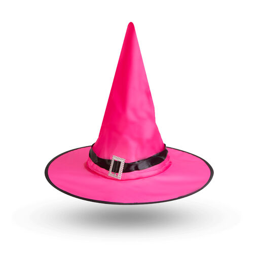 58151 • Halloweensky LED čarodejnícky klobúk - farebný, polyester - 38 cm