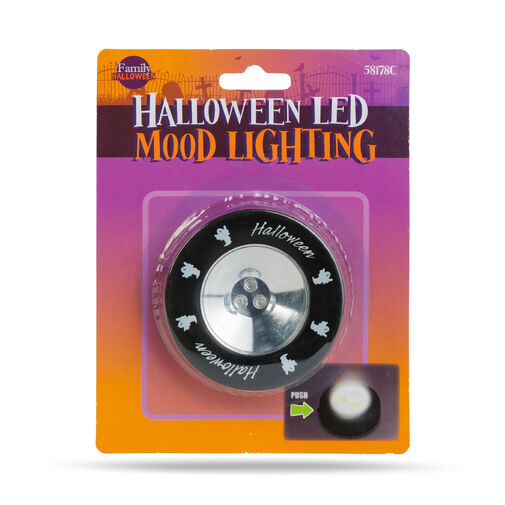 58178C • Halloweenske LED náladové osvetlenie - 3 LED - 3 x AAA - čierne, duch