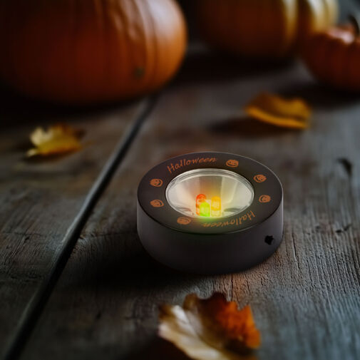 58178D • Halloweenske LED náladové osvetlenie - 3 LED - 3 x AAA - čierne, tekvica