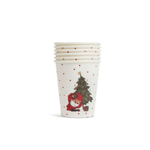 58224B • Vianočná papierová sada na prestieranie - 12 tanierov, 6 pohárov, 20 servítok