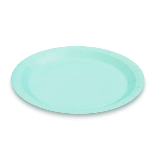58235B • Sada papierových tanierov - modré - 23 cm - 12 ks / balenie
