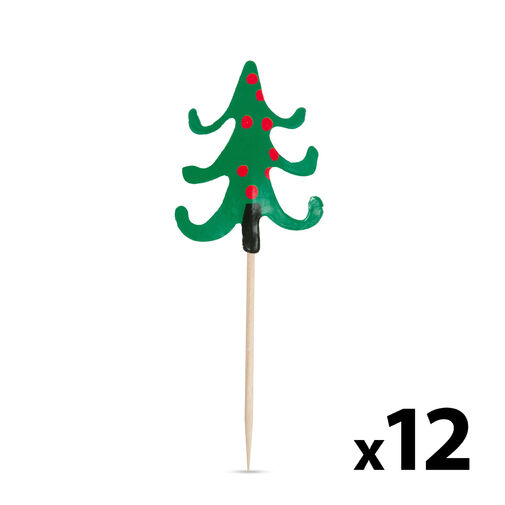 58240A • Špárátko na jednohubky - vianočný strom - 8,5 cm - 12 ks / balenie