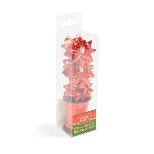 58243 • Vianočná stuha a mašľa na darčeky - červená