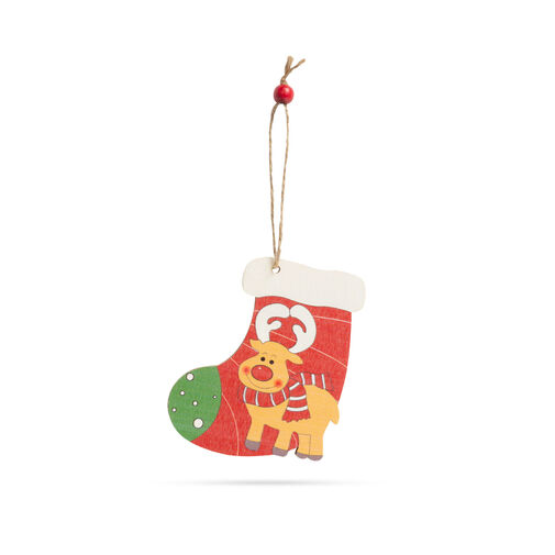 58247D • Ozdoba na vianočný strom -  mikulášska čižma - zavesitelná - 9 x 10 cm