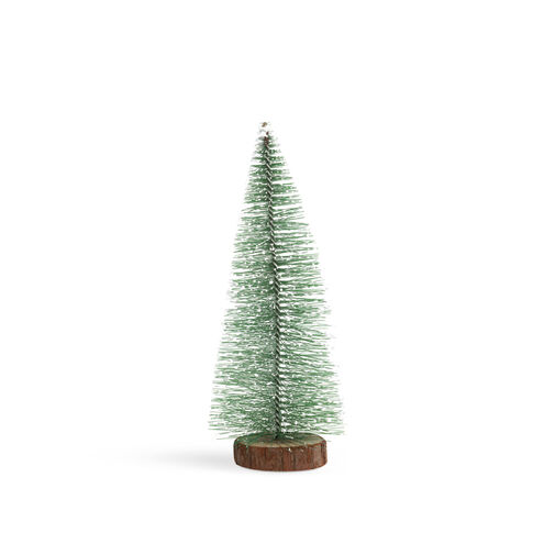 58269A • Mini dekoračný umelý vianočný strom - 15 cm - zasnežený, zelený