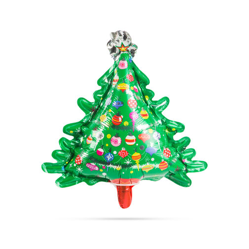58270C • Vianočný balón - vianočný strom - hliník - 30 x 18 cm
