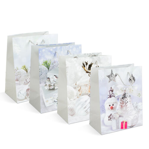 58301 • Vianočná darčeková taška - papier - 178 x 102 x 228 mmm - 4 druhy / balenie