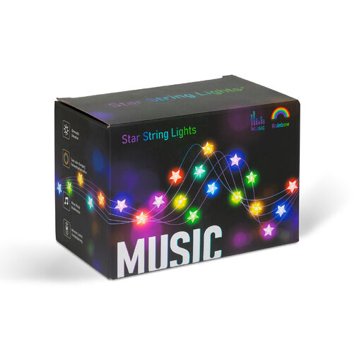 58385 • Smart sveteľná reťaz - hviezda - USB - 25 RGB LED - 5 m - Bluetooth