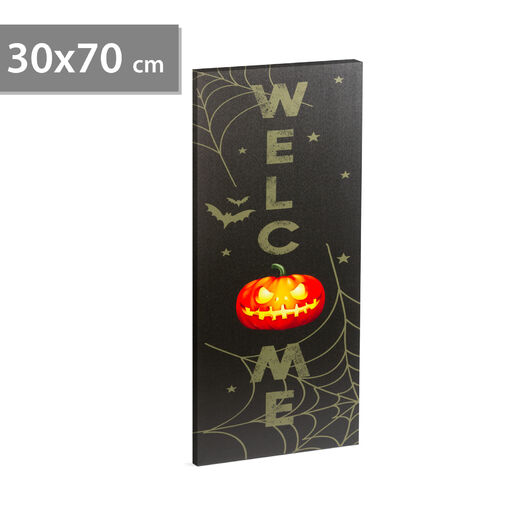 58402 • LED halloweensky obrázok - s vešiakom na stenu , 2 x AA, 30 x 70 cm
