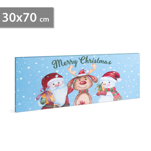 58464 • Vianočný LED obrázok - s vešiakom na stenu, 2 x AA, 70 x 30 cm