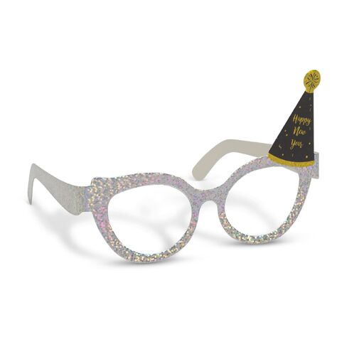 58524 • Party okuliare - glitrové, papierové - 15 x 10 x 13 cm - 4 ks / balenie
