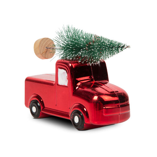 58529 • Ozdoba na vianočný strom - autíčko so stromom - 10 x 4,5 x 8 cm