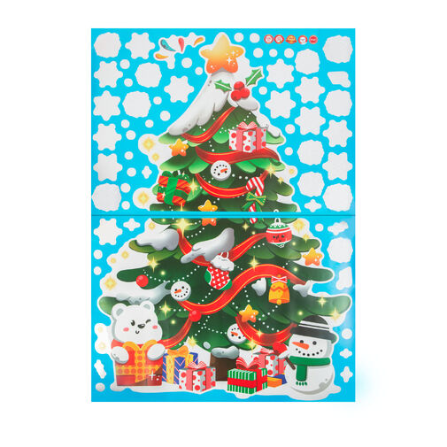 58533 • Sada vianočných nálepok - vianočný strom - 62 x 70 cm
