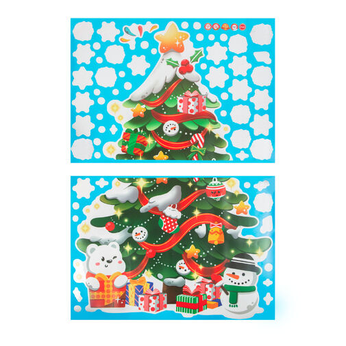 58533 • Sada vianočných nálepok - vianočný strom - 62 x 70 cm