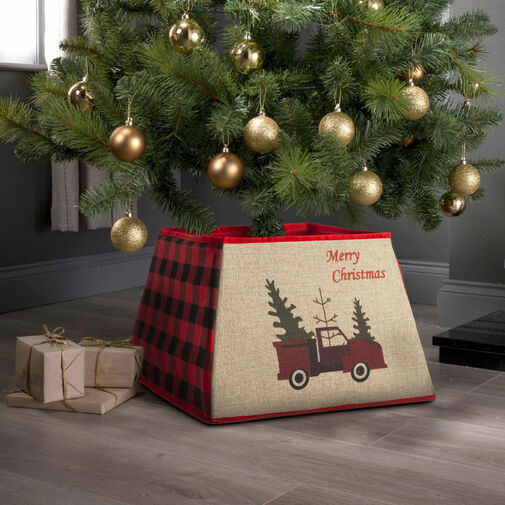 58557B • Obrus pod vianočný strom - auto - 55 x 26 cm