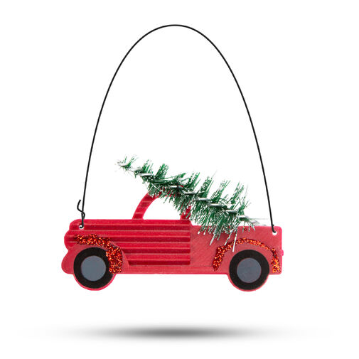 58567 • Vianočná dekorácia - zavesiteľné autíčko - 10 x 7 cm - 4 ks / balenie