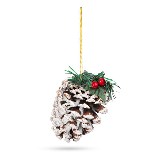 58571 • Vianočná dekorácia - šiška - 12 cm - 2 ks / balenie