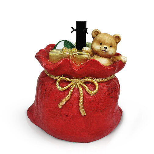 58592 •  Stojan na vianočný stromček – vrece Santa Clausa – umelý kameň – 41,5 x 31 x 42,5 cm