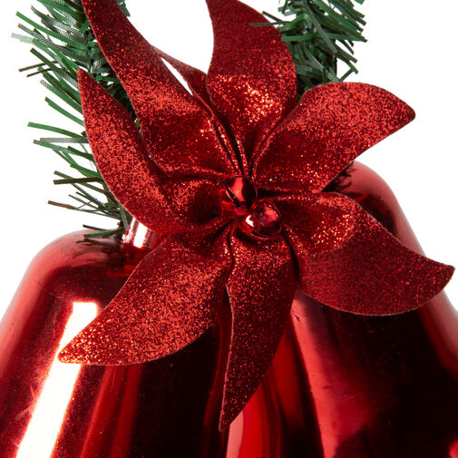 58609A • Vianočná dekorácia - zvonček - červená farba