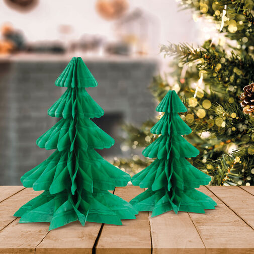 58639B • Ozdoba na vianočný strom - 3D, papier - strom lampion
