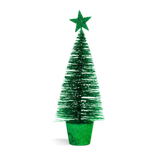 58658 • Mini vianočný strom - trblietavý - 18 cm - 4 farby