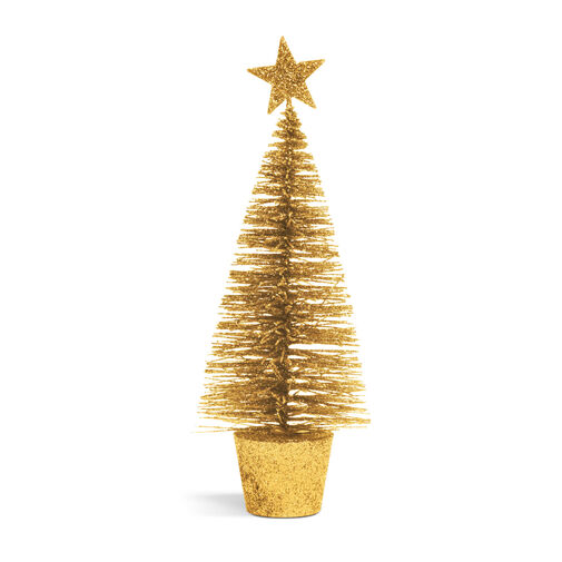 58658 • Mini vianočný strom - trblietavý - 18 cm - 4 farby