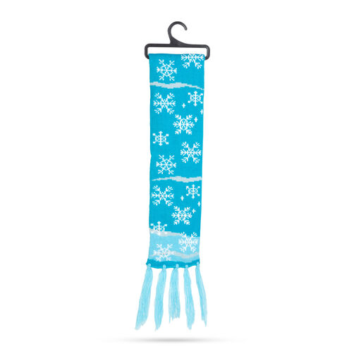 58667B • Vianočný šál - 100 cm - s LED, na batérie, modrý