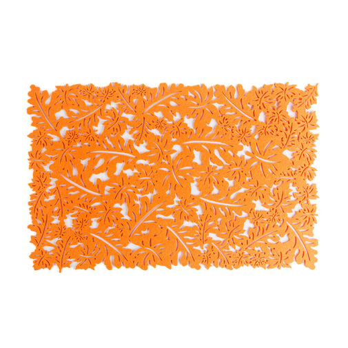 59011A • Jesenná dekorácia - podložka - filc, oranžová - 44,5 x 28,5 cm