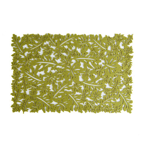 59011B • Jesenná dekorácia - podložka - filc, zelená - 44,5 x 28,5 cm