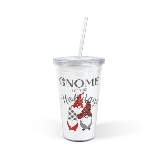 59710 • Vianočný pohár – so slamkou a vekom – 473 ml – plast