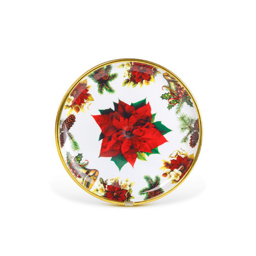 59717B • Vianočný tanier – plastový – vianočná hviezda – 22 cm