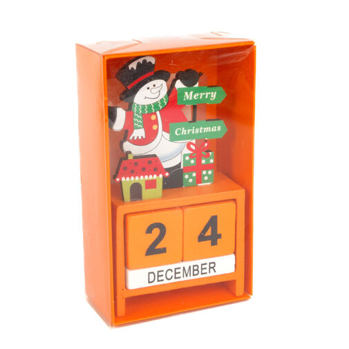 59740 • Vianočný kalendár - MDF - 13,5 x 7 x 3,5 cm - 3 druhy