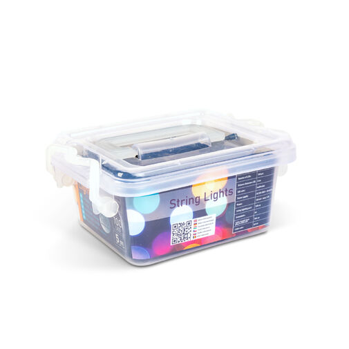 59766 • Svetelná reťaz – 5 m – farebná – 100 LED – 220–240 V – 6 W – zelený kábel