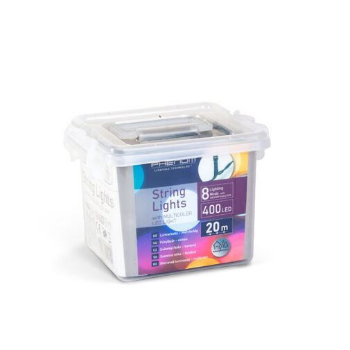 59768 • Svetelná reťaz – 20 m – farebná - 400 LED – 220–240 V – 6 W – zelený kábel