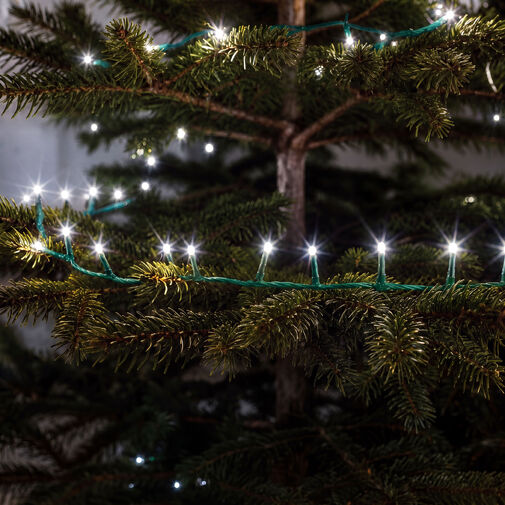 59768C • Svetelná reťaz – 20 m – studená biela – 400 LED – 100–240 V – 6 W – zelený kábel