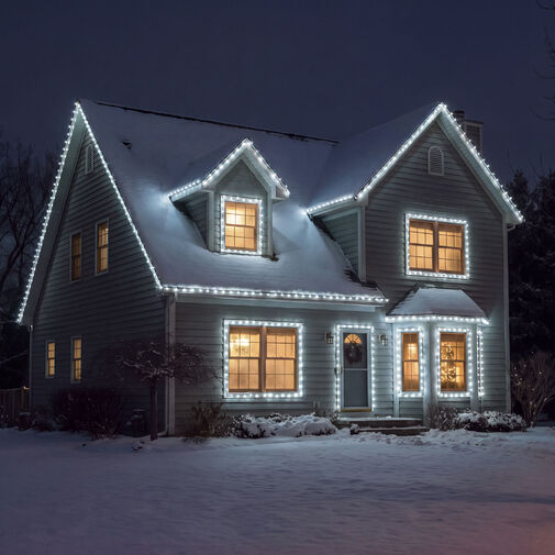 59768CT • Svetelná reťaz – 20 m – studená biela – 400 LED – 220–240 V – 6 W – priehľadný kábel