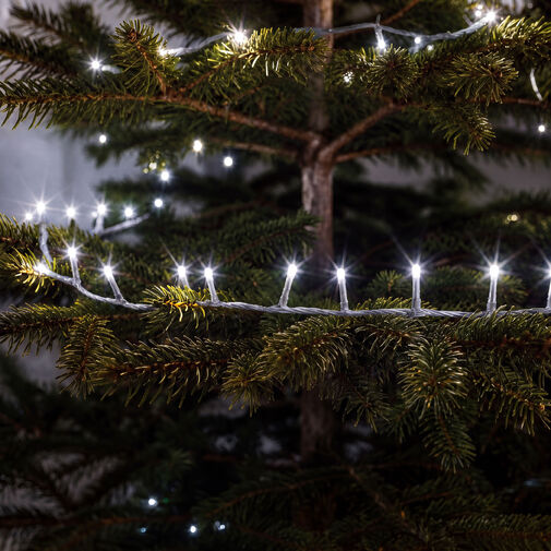 59768CT • Svetelná reťaz – 20 m – studená biela – 400 LED – 220–240 V – 6 W – priehľadný kábel